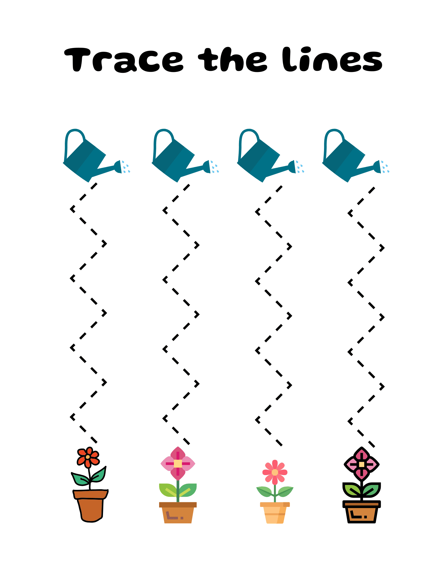 Trace Line Worksheets