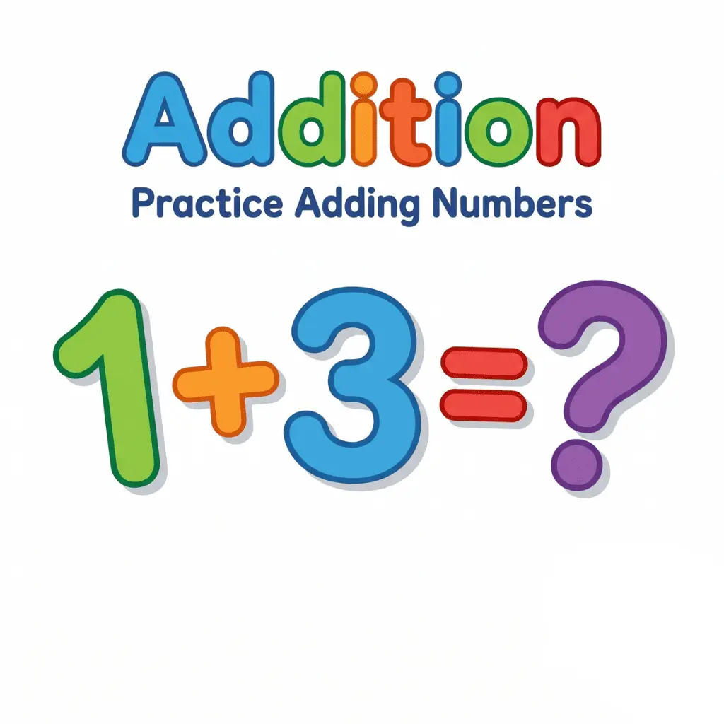 Free Addition worksheets for kids printable