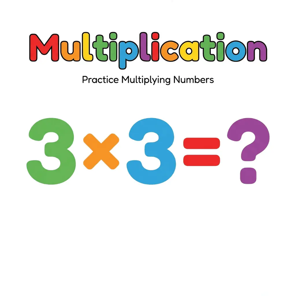 Free Multiplication worksheets for preschoolers