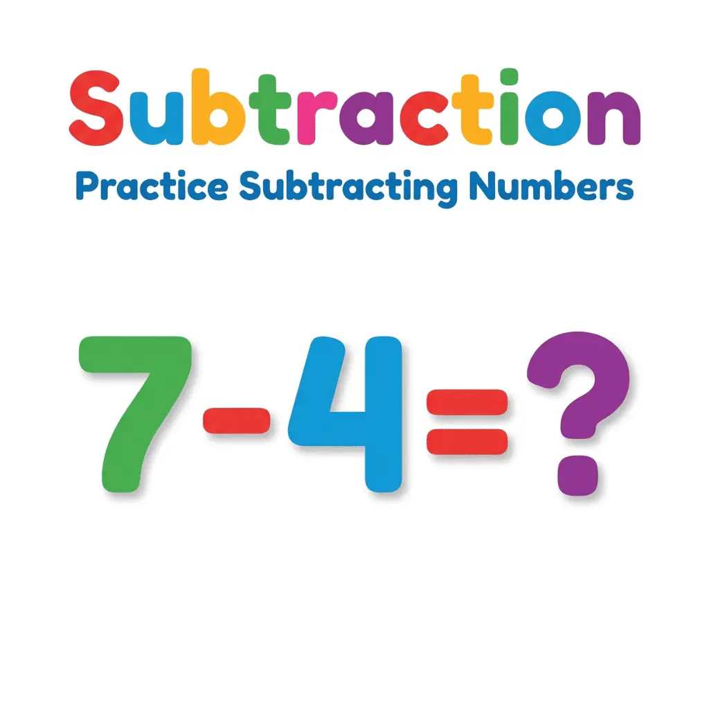 Free Subtraction worksheets for kids printable