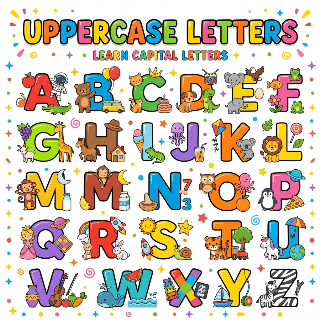 Free Uppercse letters worksheets for Kindergarten