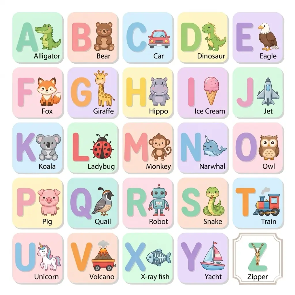 Free alphabet tracing worksheets for kids – printable PDFs covering all 26 letters A to Z with uppercase and lowercase say, trace, write and make activities
