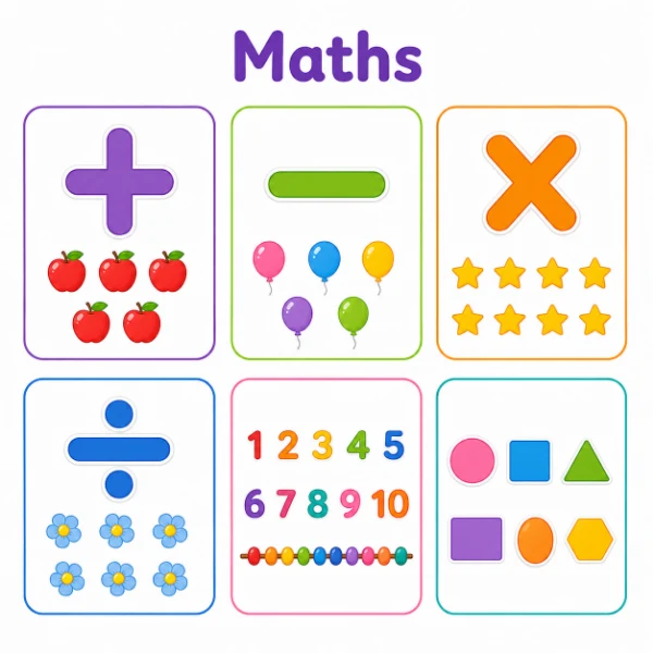 Free math worksheets for kindergarten — number tracing counting addition and matching from Kidzolearn