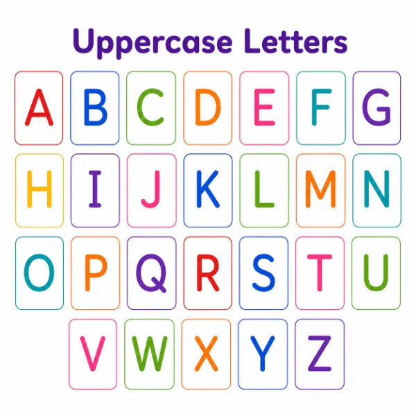Free uppercase letter tracing worksheets for kids – printable PDFs covering all 26 capital letters A to Z with say, trace, write and make activities